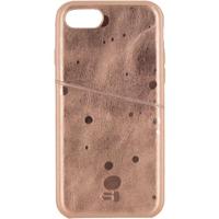 Senza Glam Leather Cover with Card Slot Apple iPhone 7/8/SE (2020/2022) Metallic Rosé - thumbnail