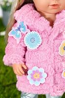 BABY born roze jas kledingset - 43 cm - thumbnail