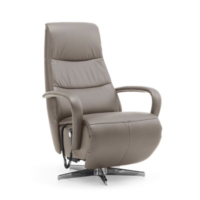 Sta-op Stoel J-104 Grijs Leer Sta-op Stoel J-104 Grijs Leer