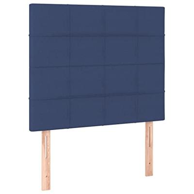 Bedframe zonder matras 120x200 cm stof blauw