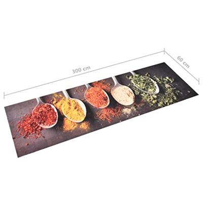 Keukenmat wasbaar Spoons 60x300 cm