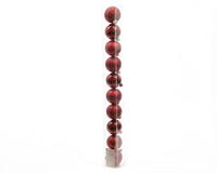 Decoris kerstballen set plastic 10st ossenbloed 6cm - thumbnail