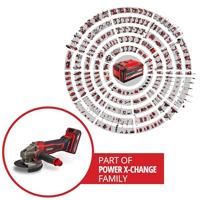 Einhell TE-AG 18/125-2 Li (1x4,0 Ah) 4431190 Haakse accuslijper 125 mm Incl. accu, Incl. lader 18 V 4 Ah - thumbnail