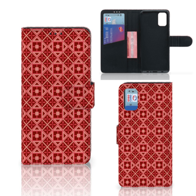 Samsung Galaxy A41 | Telefoon Hoesje | Batik Rood Samsung Galaxy A41 | Telefoon Hoesje | Batik Rood
