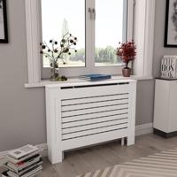 Radiatorombouw 112x19x81,5 cm MDF wit - thumbnail