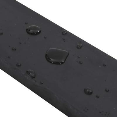 VidaXL Rubberen rand voor sneeuwploeg 250x10x2 cm zwart - thumbnail