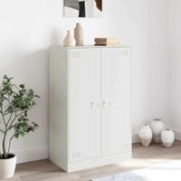 Dressoir 67x39x107 cm staal wit - thumbnail
