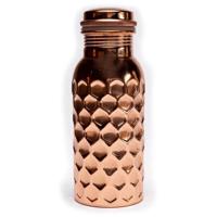 Koperen Waterfles Gehamerd - 500 ml - thumbnail