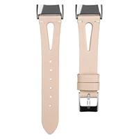 Fitbit Charge 5 & 6 bandje - PU leather - Beige - thumbnail
