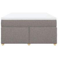Boxspring met matras stof taupe 160x200 cm - thumbnail