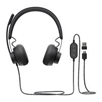 Hoofdtelefoon met microfoon Logitech 981-000875 Zwart - thumbnail