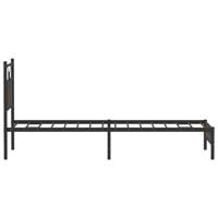 Bedframe zonder matras bewerkt hout bruin eikenkleur 75x190 cm - thumbnail
