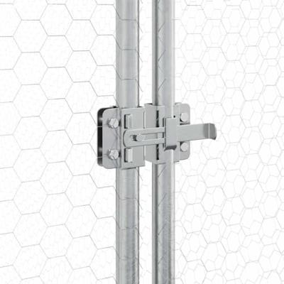 VidaXL Kippenhok 400x105x182 cm gegalvaniseerd staal zilverkleurig