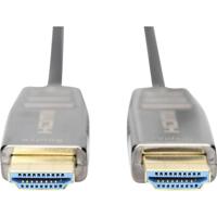 Digitus AK-330126-100-S HDMI-kabel HDMI Aansluitkabel HDMI-A-stekker, HDMI-A-stekker 10.00 m Zwart 8K UHD, Afgeschermd (dubbel) - thumbnail