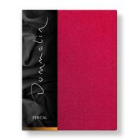 Dommelin Dommelin Laken Uni Percal 200TC 579 Cherry 160x270 cm - thumbnail