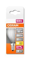 OSRAM HOMELIGHTING 4058075447837 LED-lamp Energielabel D (A - G) E14 Peer 5.9 W = 60 W Warmwit (Ø x l) 45 mm x 77 mm 1 stuk(s) - thumbnail