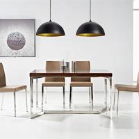 VidaXL Plafondlampen 2 st in hoogte verstelbaar halfrond zwart - thumbnail