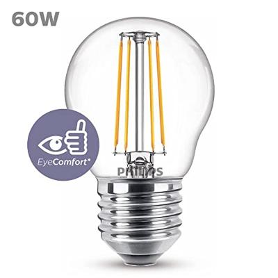 Philips LED 76231500 LED-lamp Energielabel E (A - G) E27 Kogel 6.5 W = 60 W Warmwit (Ø x l) 4.5 cm x 7.8 cm 1 stuk(s)