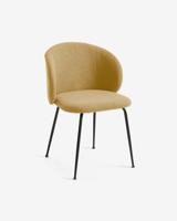 Kave Home Eetkamerstoel 'Minna' kleur Mosterdgeel - thumbnail