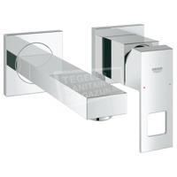 Grohe Eurocube afdekset voor 2-gats wandkraan 17 cm Chroom - thumbnail