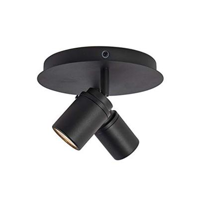 QAZQA Moderne badkamer spot zwart 2-lichts IP44 - Ducha