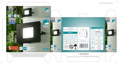 Eglo Led stralerFaedo 3 30W zwart - 97457