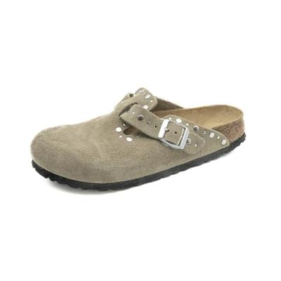 Birkenstock loafers Boston Rivets Suede 1030418 taupe