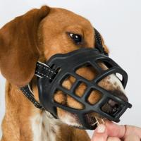 TRIXIE MUILKORF MUZZLE FLEX SILICONE ZWART M 21X24 CM - thumbnail