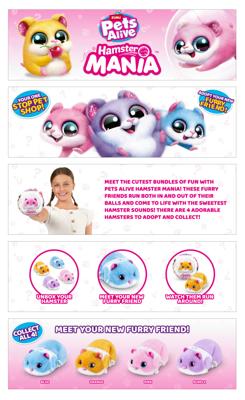 Pets Alive - Hamster Mania, paarse hamster, van ZURU, huisdier (paars)