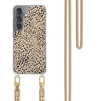 Samsung Galaxy S25 hoesje met beige koord - Spot on - thumbnail