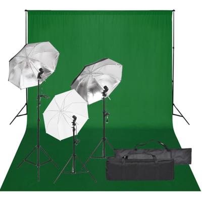 VidaXL Fotostudioset met verlichtingsset en achtergrond VidaXL Fotostudioset met verlichtingsset en achtergrond