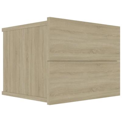 VidaXL Nachtkastje 40x30x30 cm bewerkt hout sonoma eikenkleurig
