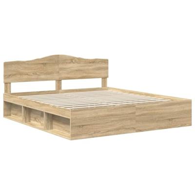 Bedframe met hoofdeinde Sonoma 200 x 200 cm Massief grenenhout