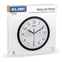 Muurklok ELBE RP-1005-N Wit/Zwart - thumbnail