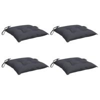 VidaXL Stoelkussens 4 st 40x40x7 cm oxford stof antracietkleurig - thumbnail