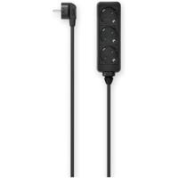 Hama Stekkerdoos, 3-voudig, 1,4 m Kabel Zwart - thumbnail