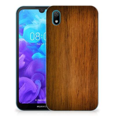 Huawei Y5 (2019) | Bumper Hoesje | Donker Hout