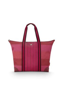 Pip Studio Tilda Tote Bag Large Streep Roze