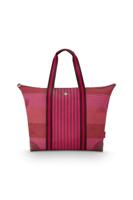 Pip Studio Tilda Tote Bag Large Streep Roze - thumbnail