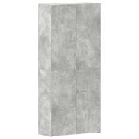 Schoenenkast met plank Grijs 80 x 35.5 x 180 cm Bewerkt hout - thumbnail