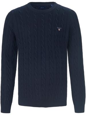 Trui 100% katoen ronde hals Van GANT blauw