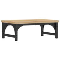 VidaXL Monitorstandaard 37x23x14 cm bewerkt hout sonoma eikenkleurig - thumbnail
