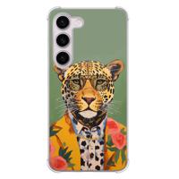Samsung Galaxy S23 Plus shockproof hoesje - Luipaard hipster - thumbnail