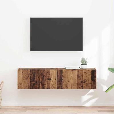 TV Wandkast 2 pcs Oud Hout 60 x 31 x 29.5 cm Bewerkt hout TV Wandkast 2 pcs Oud Hout 60 x 31 x 29.5 cm Bewerkt hout