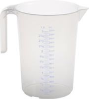 Hunersdorff Meetkan | 3000 ml polypropyleen transparant | D175xH238mm | greep open | 1 stuk - 938500 938500 - thumbnail
