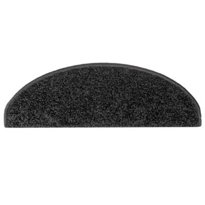 VidaXL Trapmatten 10 st 65x21x4 cm zwart halfrond groot VidaXL Trapmatten 10 st 65x21x4 cm zwart halfrond groot