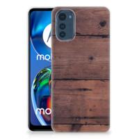 Motorola Moto E32/E32s | Bumper Hoesje | Old Wood - thumbnail