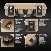 NANUK Transportkoffer Mod. 909 (b x h x d) 291 x 93 x 178 mm Zand 909S-010TN-0A0 - thumbnail