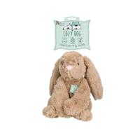 Cozy Dog Bunny Hondenknuffel - Puppy Knuffel met Hartslag - Hartslag knuffel voor hond - Hondenspeelgoed - Tegen Verlatingsangst (Taupe) - thumbnail