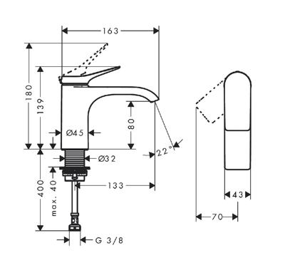 Hansgrohe Fonteinkraan Vivenis Eengreeps Zonder Afvoer Mat Wit Hansgrohe Fonteinkraan Vivenis Eengreeps Zonder Afvoer Mat Wit